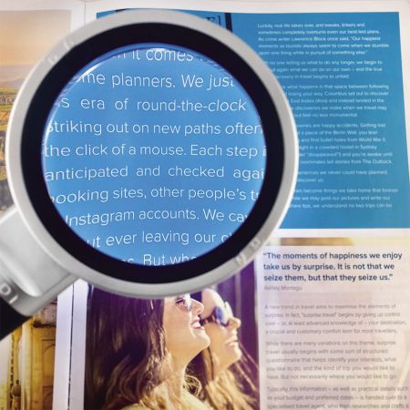 powerful magnifier glass lupa type